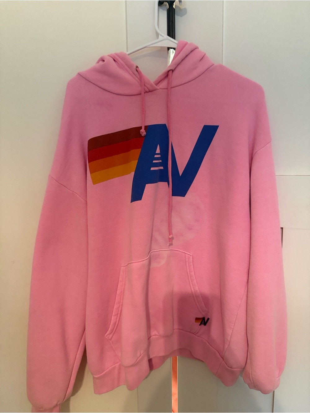 Aviator nation pink hoodie